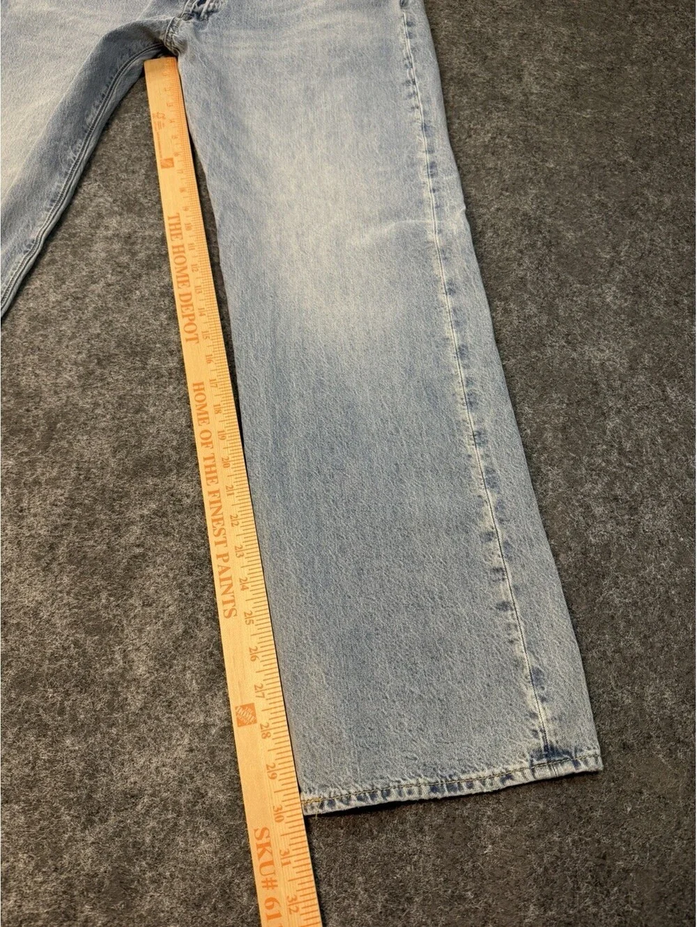 Levi’s Premium 501 Original Jeans Men’s 36x32 Light Wash Button Fly Straight